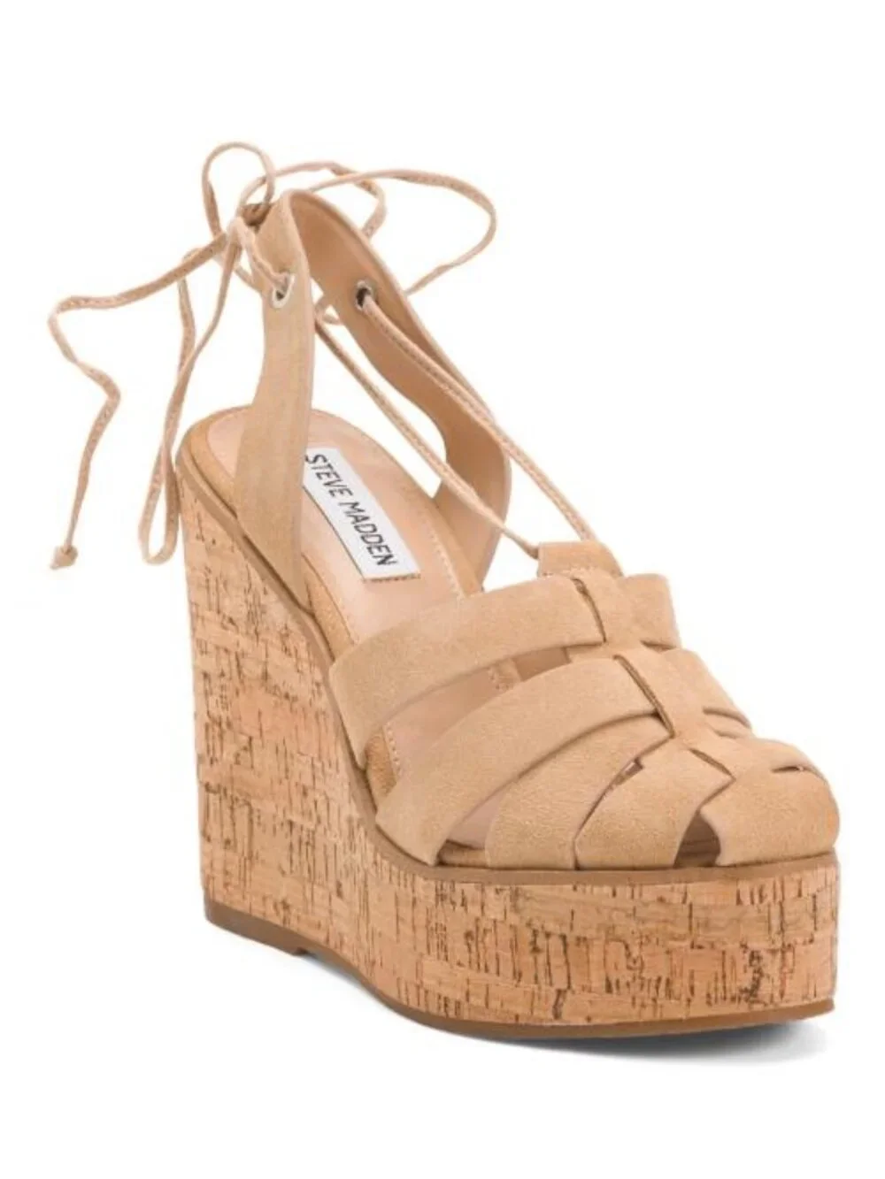 STEVE MADDEN Suede Arbor Wedge Sandals